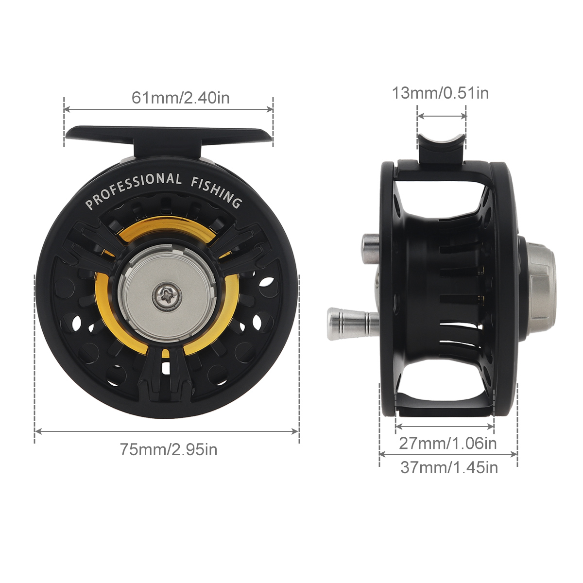 3BB Ball Bearing Full Metal Fl - Ice Fishing Reel 评论和价格