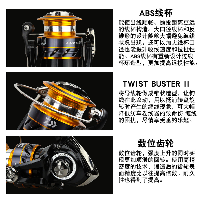 DAIWA MISSION CS Fishing Reel  - Reel Spare Spool 评论和价格